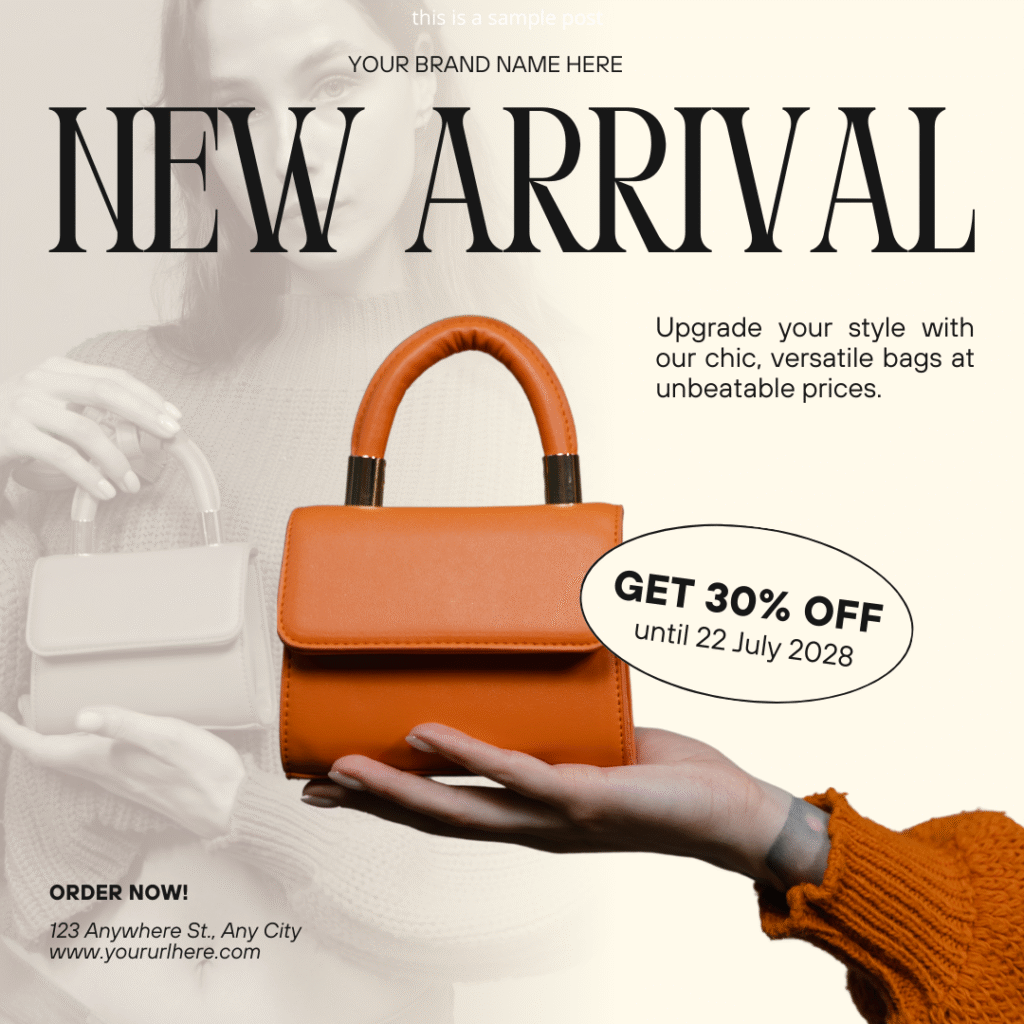 accessory promo post